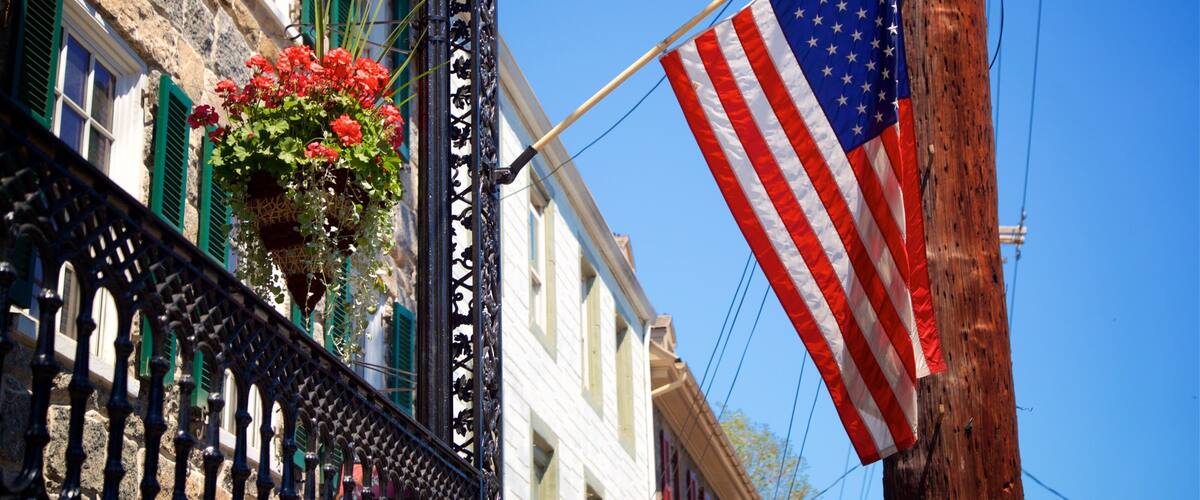 Ellicott City showing flowers