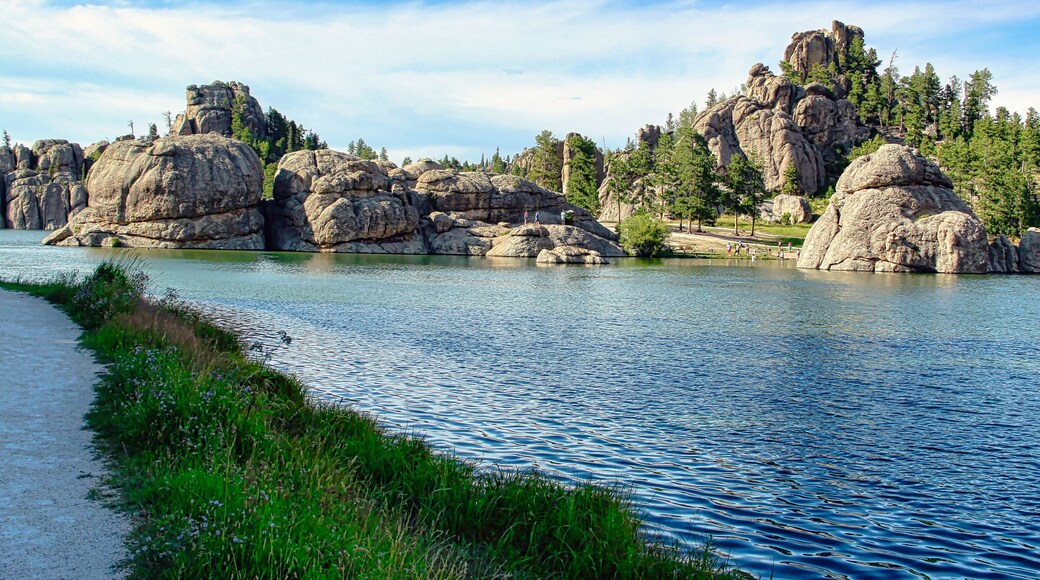 Summertime on Sylvan Lake in the Black Hills of Custer State Park in South Dakota.