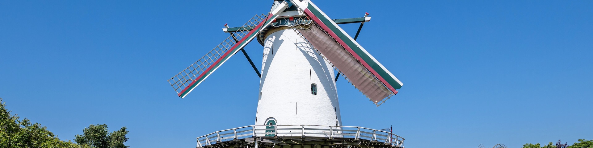 Oostmolen corn mill in Kloetinge, Zeeland, Netherlands