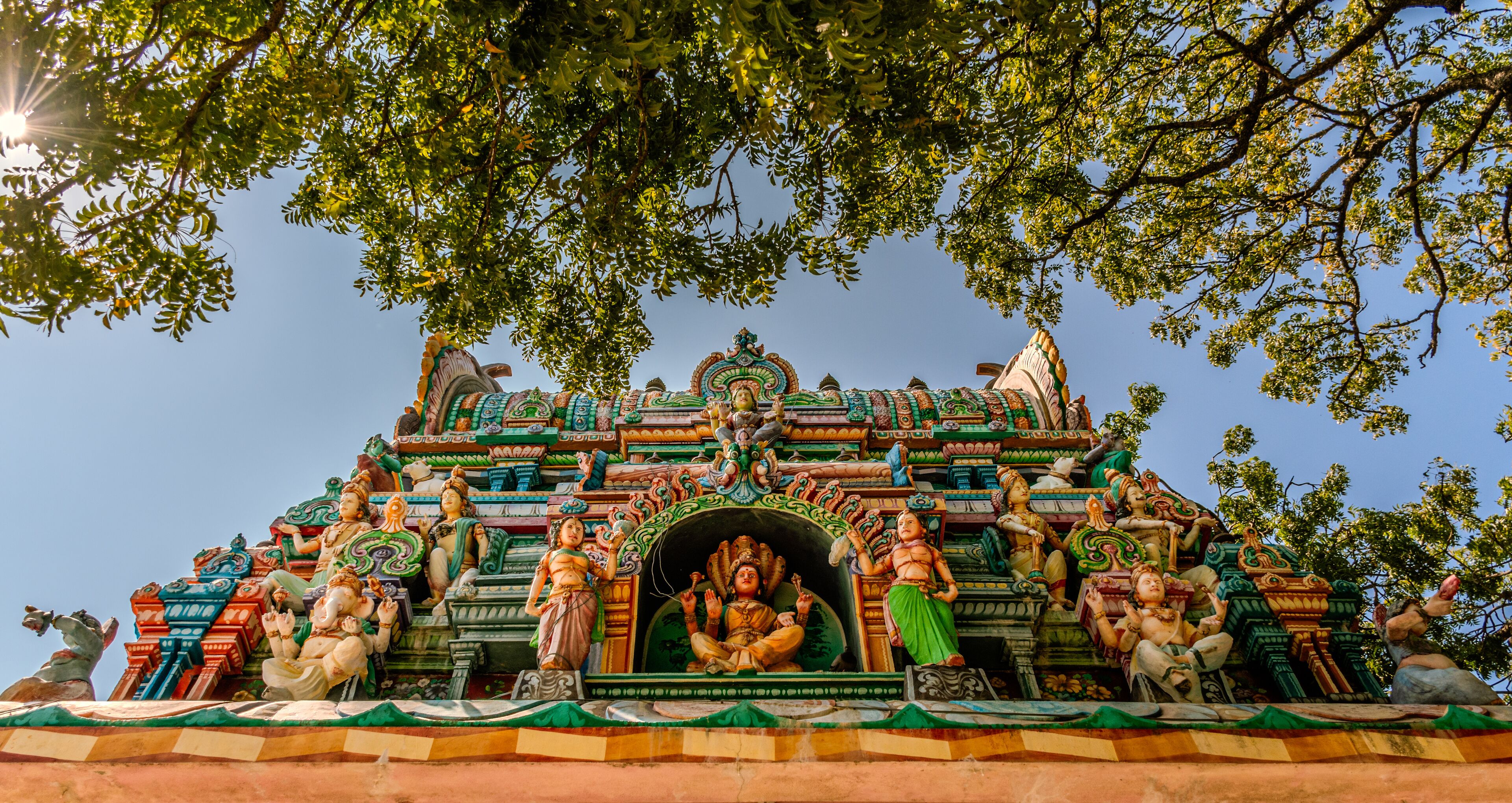 Vibrant Entrance of the Hindu Kovil on Nainathivu Island