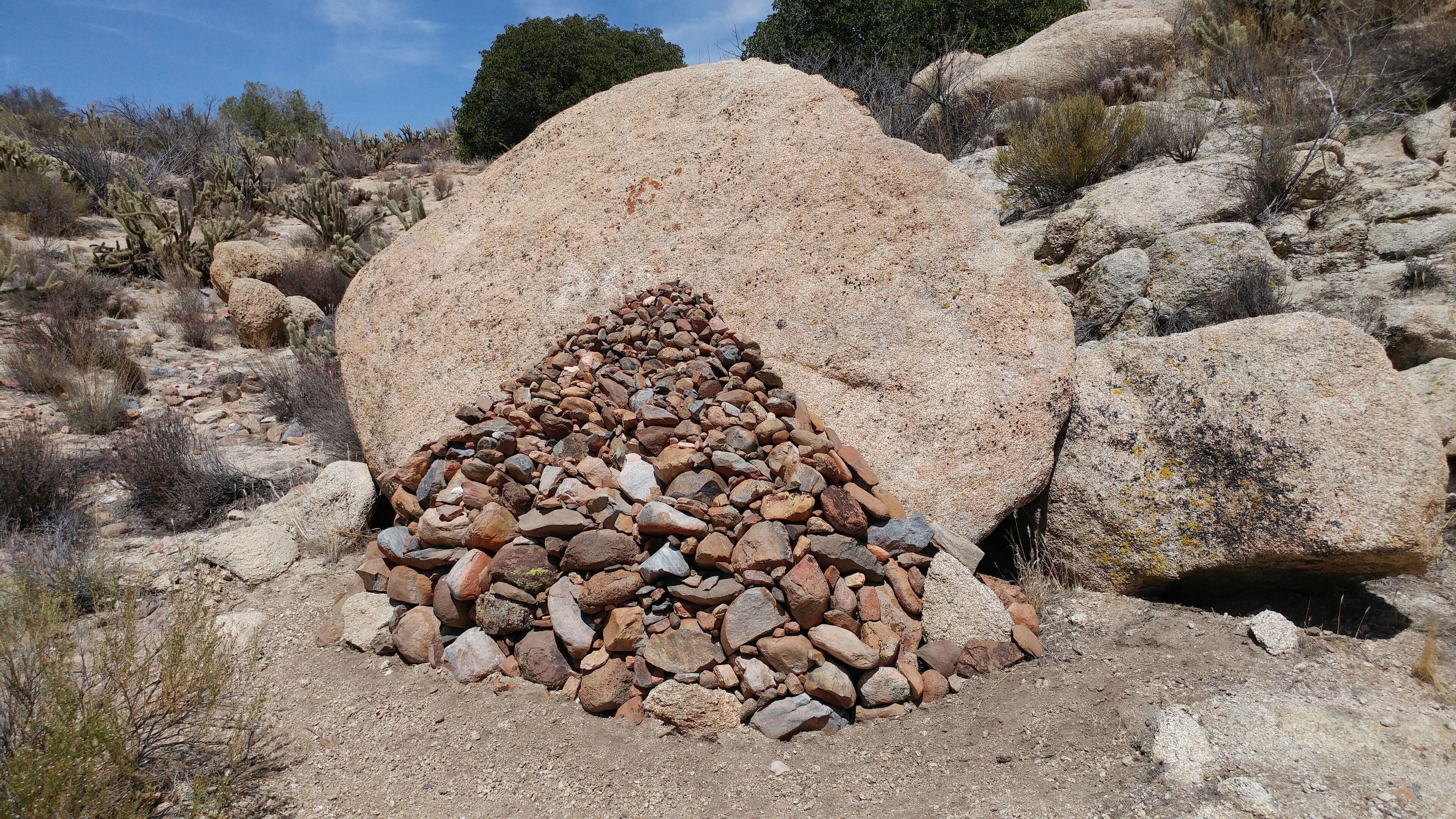 Stack of rock on the trail at the resort heading into Anza-Borrego Desert State Park.