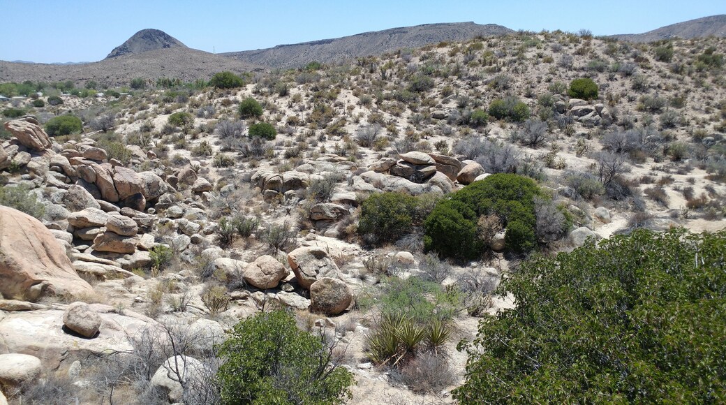 A view of Round Mountain from the north side of the resort.