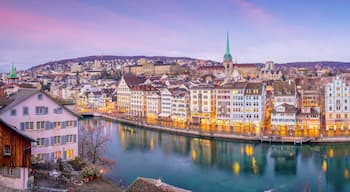 Cityscape of downtown Zurich in Switzerland