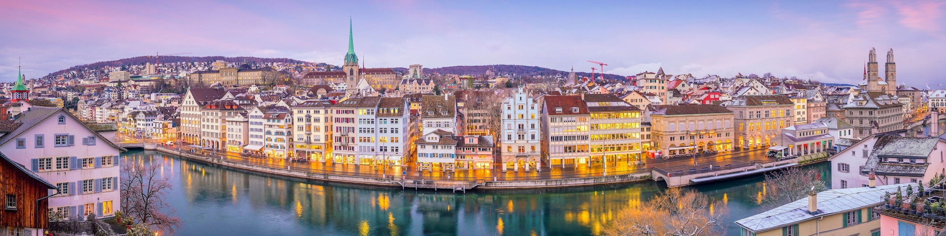 Cityscape of downtown Zurich in Switzerland