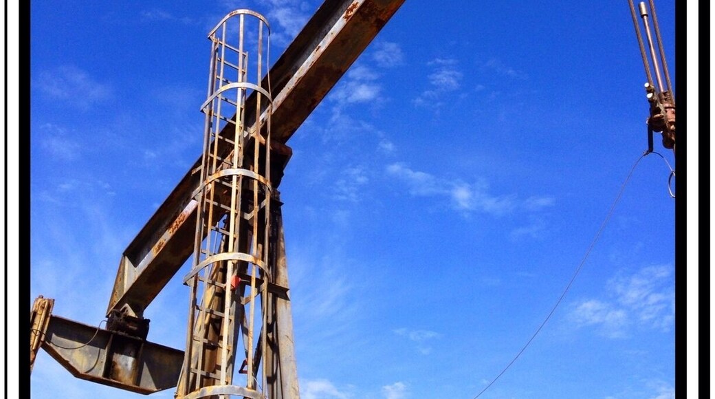 Despite the encroachment of million dollar homes the oil fields of Brea CA continue to produce black gold.