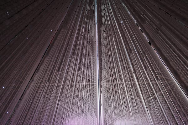 Exhibition room at teamLab Planets by art collective teamLab in Tokyo, Japan