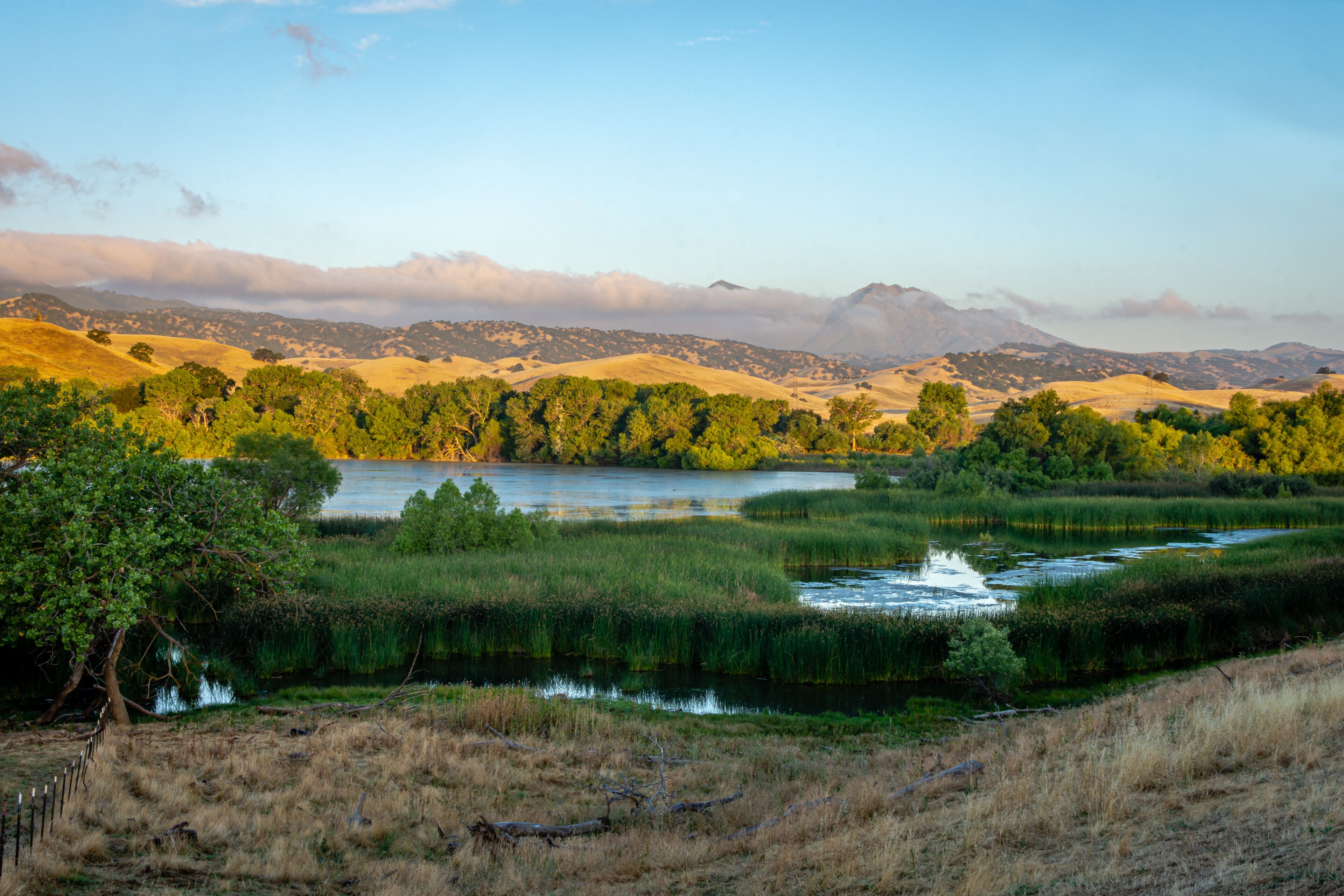 Mount Diablo and the Marsh Creek Reservoir