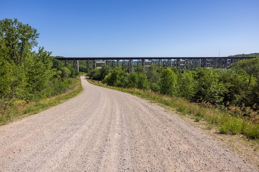 Road To High Trestle Railroad Bridge