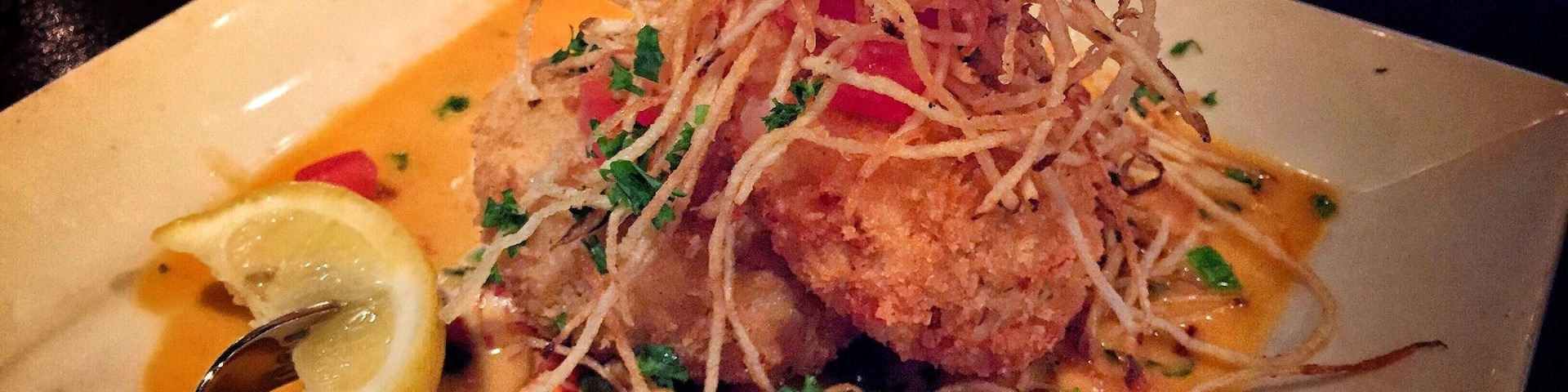 #FoodieFinds, I know these aren't east coast crab cakes, but being landlocked in Ohio, it just doesn't get much better than this. I usually just get a salad and 2 of these crab cakes. Absolutely wonderful!!!