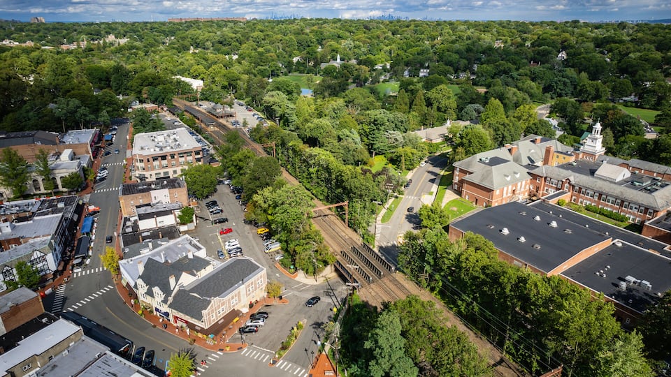 Aerial Landscape of Maplewood New Jersey