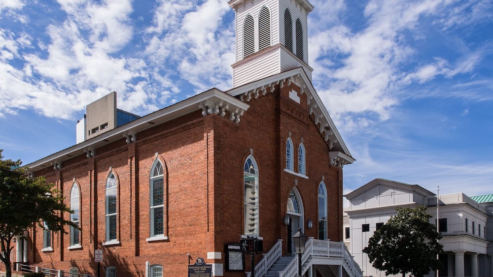 Dexter Avenue Baptist Church in Montgomery, Alabama, where Martin Luther King Jr. served as Baptist minister.