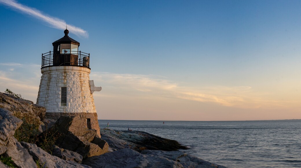 Panorama of Castle Hill Lighthouse at Newport, Rhode Island