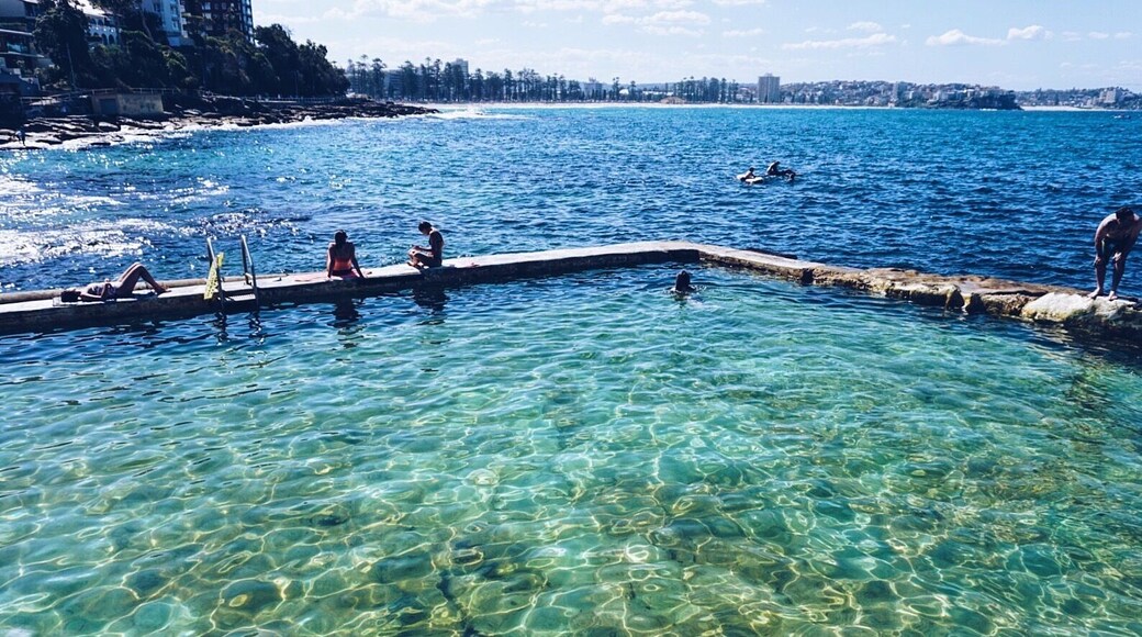 Walking to Shelly Beach, taken before the snorkel! This is a great spot for snorkeling or diving. Take a ferry to Manly and walk the boardwalk for this beautiful view - and skip the traffic! #australia #waterlust #beach