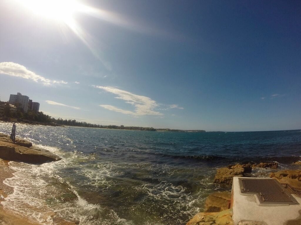 Lovely ocean side pool. Went for a quick dip and had it mostly to ourselves. 
