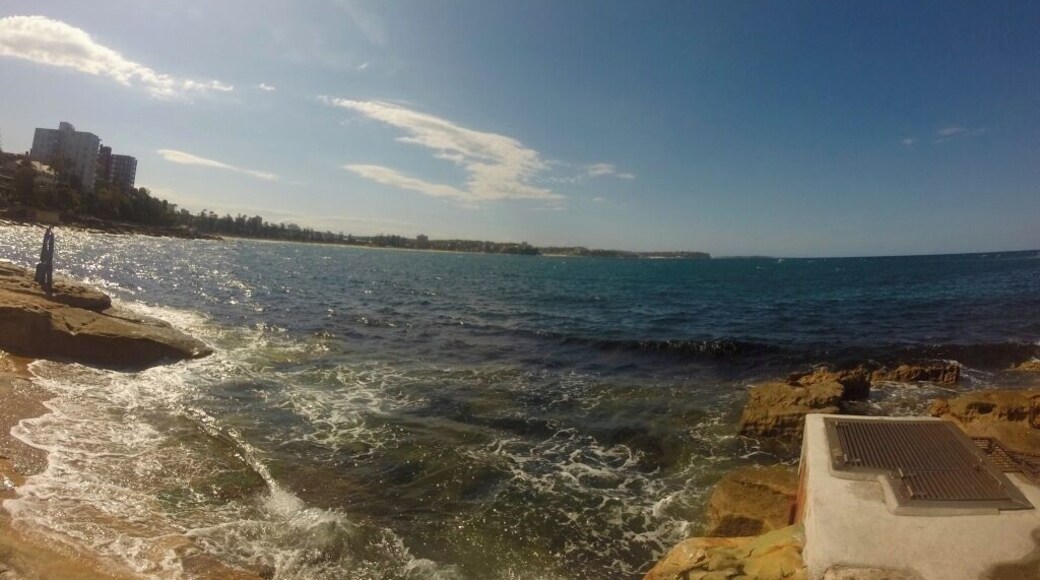 Lovely ocean side pool. Went for a quick dip and had it mostly to ourselves.