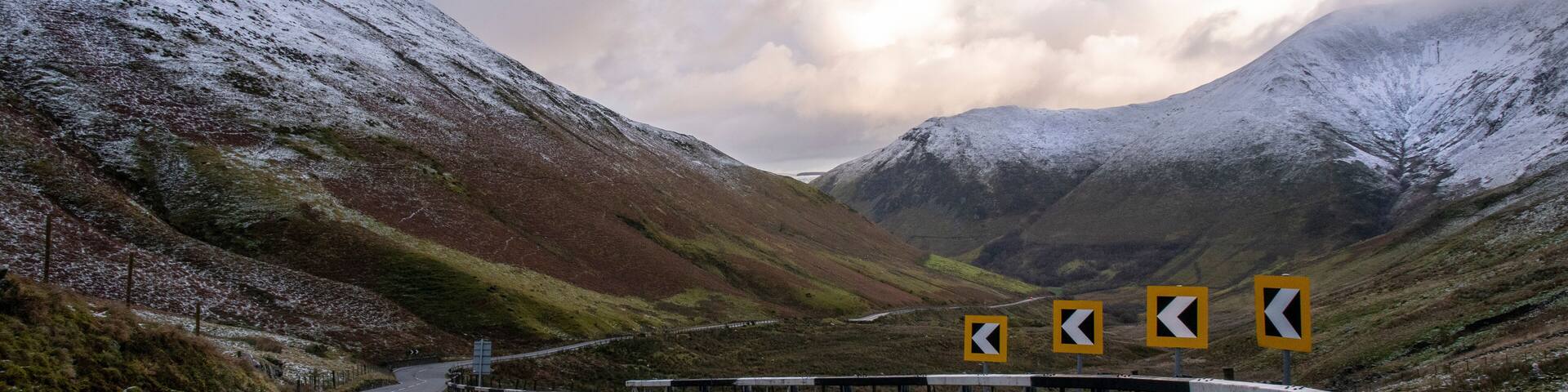 dangerous corners around the mountain road