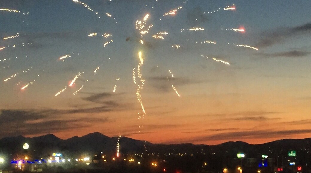 Fireworks over the otherwise quiet city of Butte, MT!
