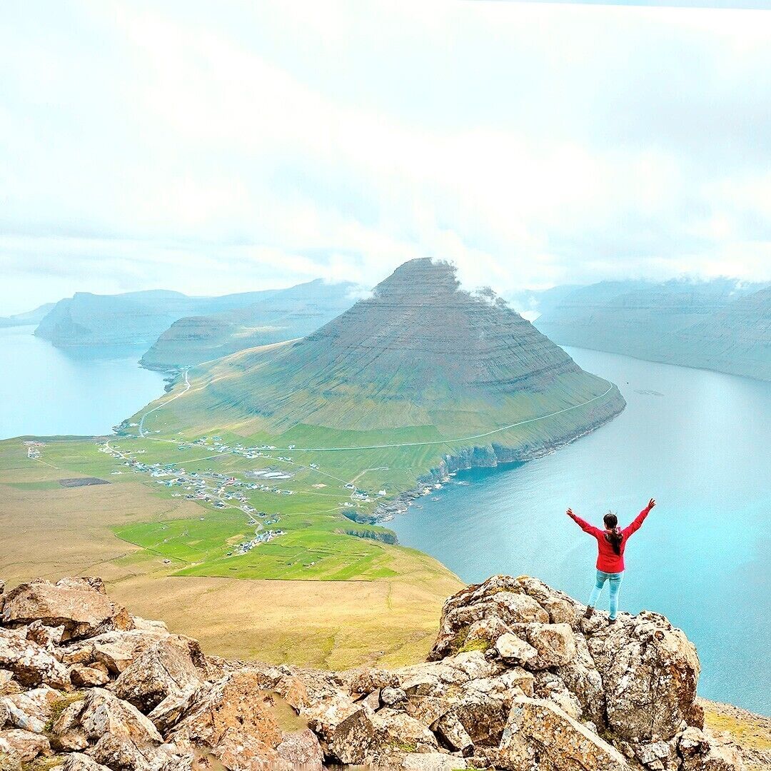 The Faroe Islands is a hiker’s dream paradise. If you’re up for unspoilt views like this, make sure to go to the spectacular mountain of Villingardalsfjall!

For a detailed guide, see: https://iamaileen.com/hiking-faroe-islands-villingardalsfjall-denmark/