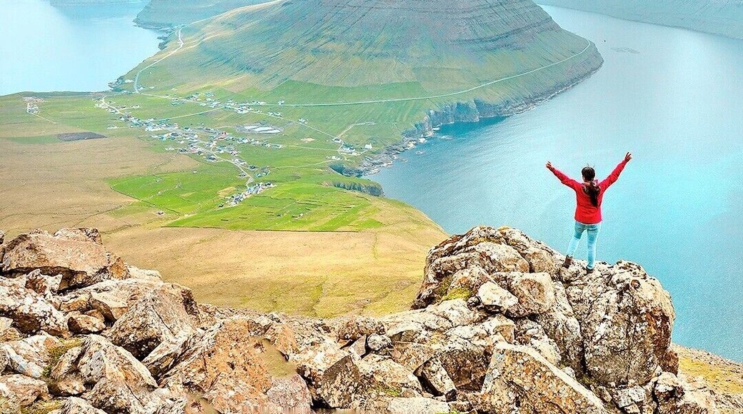 The Faroe Islands is a hiker’s dream paradise. If you’re up for unspoilt views like this, make sure to go to the spectacular mountain of Villingardalsfjall!
For a detailed guide, see: https://iamaileen.com/hiking-faroe-islands-villingardalsfjall-denmark/