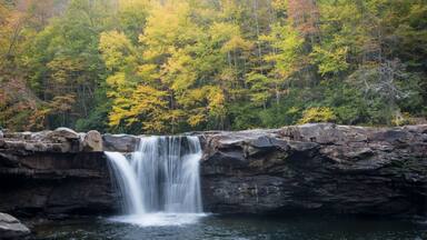 The High Falls on Shavers Fork of the Cheat River near Elkins, West Virginia
