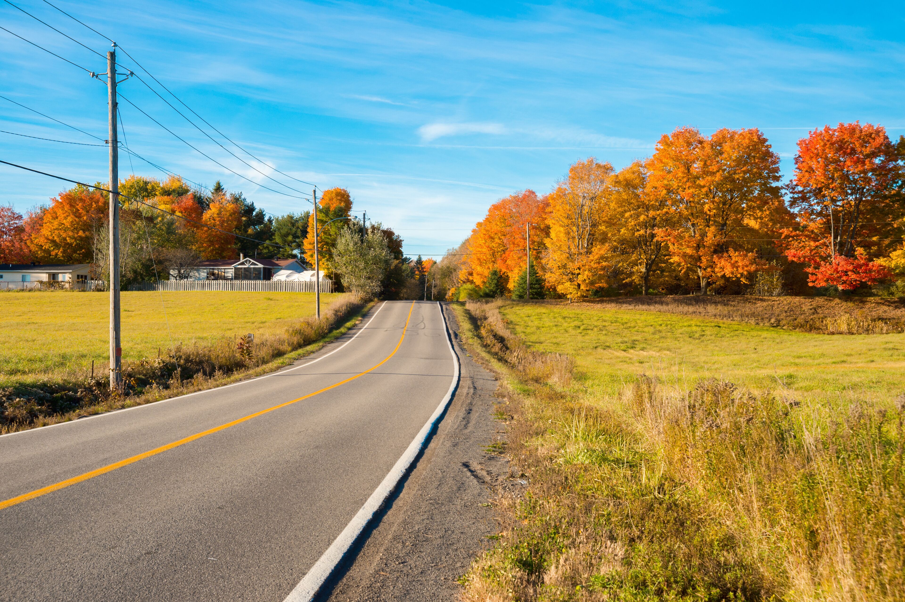 Quebec countryside in Autumn
