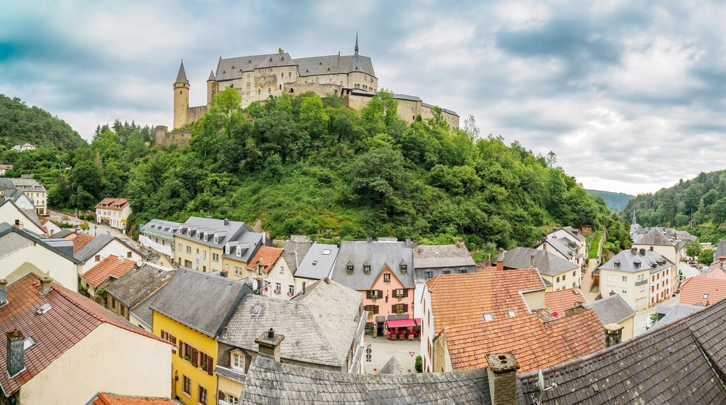 Vianden castle and village, Luxembourg