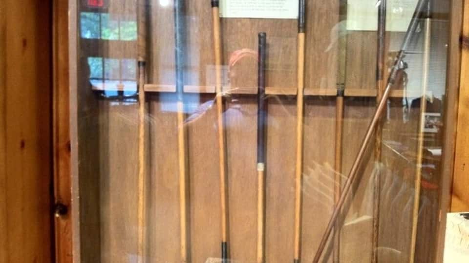 This was Francis Ouimet's putter and clubs he used to defeat Harry Vardon and Ted Ray in the 1913 United States Open.