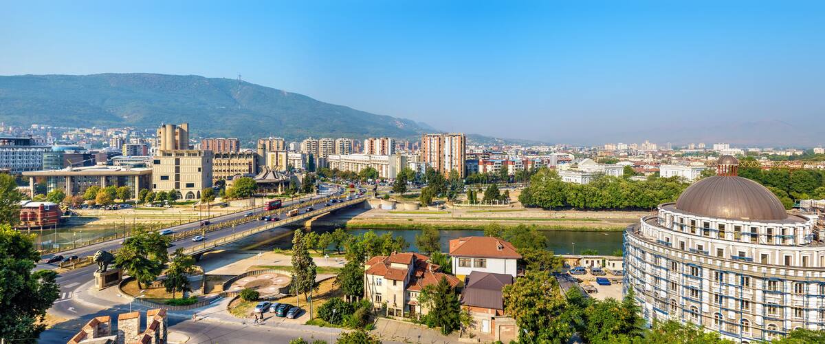 Panorama of Skopje from the fortress - Macedonia
