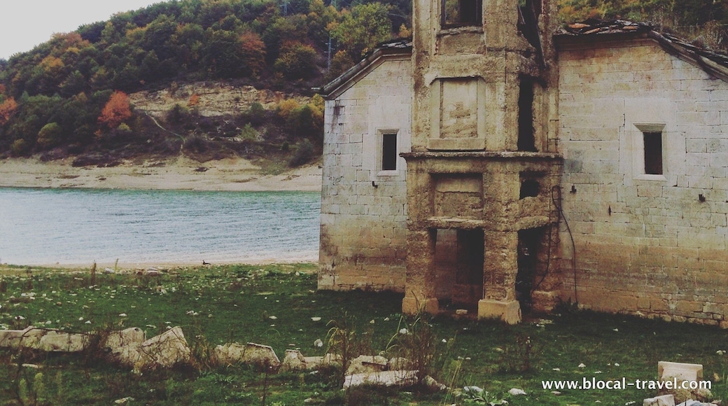 The abandoned church of St. Nikolas, (which is half submerged during the winter season giving the impression of floating atop the waves)
Read about my road trip through Mavrovo Park in Macedonia here: http://www.blocal-travel.com/road-trip/mavrovo-park-macedonia/