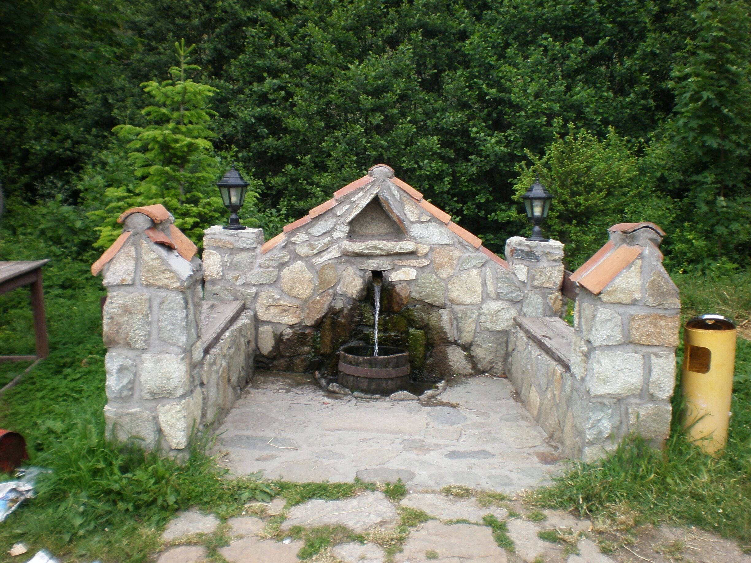 This natural spring well is in the beautiful village, Brajcino in Macedonia. 