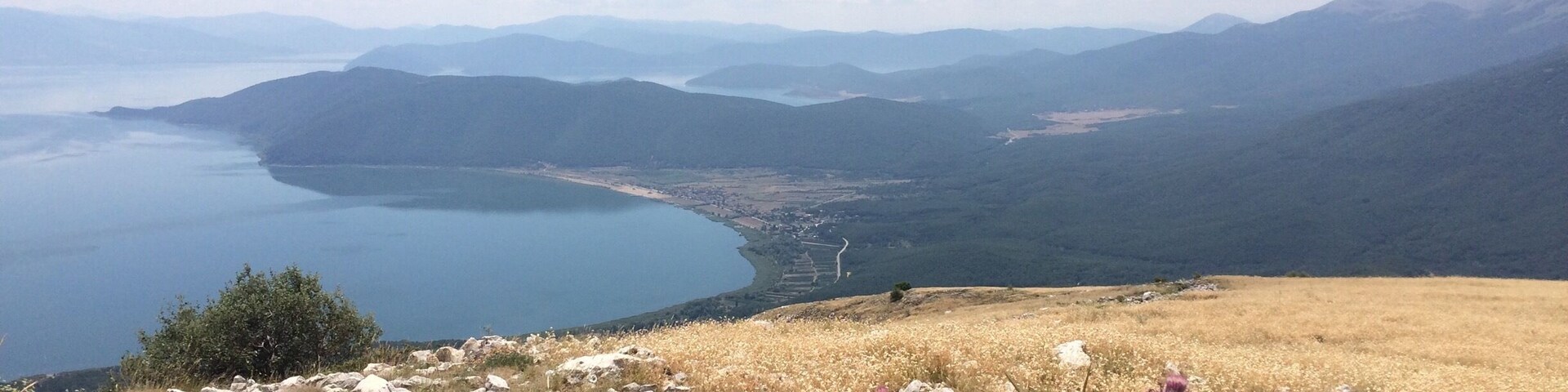 View over Prespa Lake