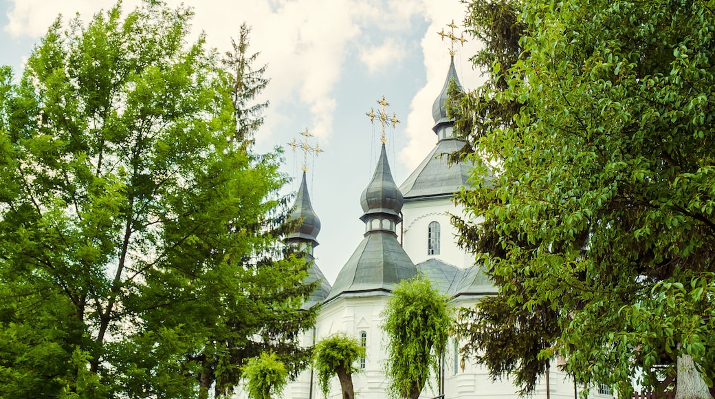 Historical and Cultural Reserve "Cossack graves" . The famous battle of Berestechko. The entrance to the museum. (Plyasheva village, Rivne Oblast, Ukraine)
