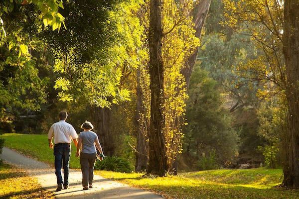 Canyon Walk which includes a sunset and a park as well as a couple