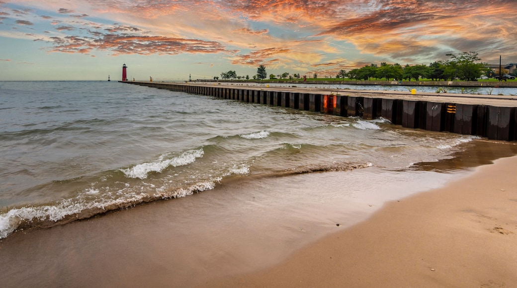 Kenosha Lighthouse View in Kenosha City of Wisconsin