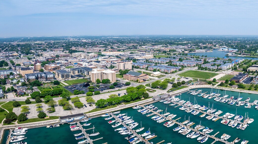 Kenosha Bay Town Skyline