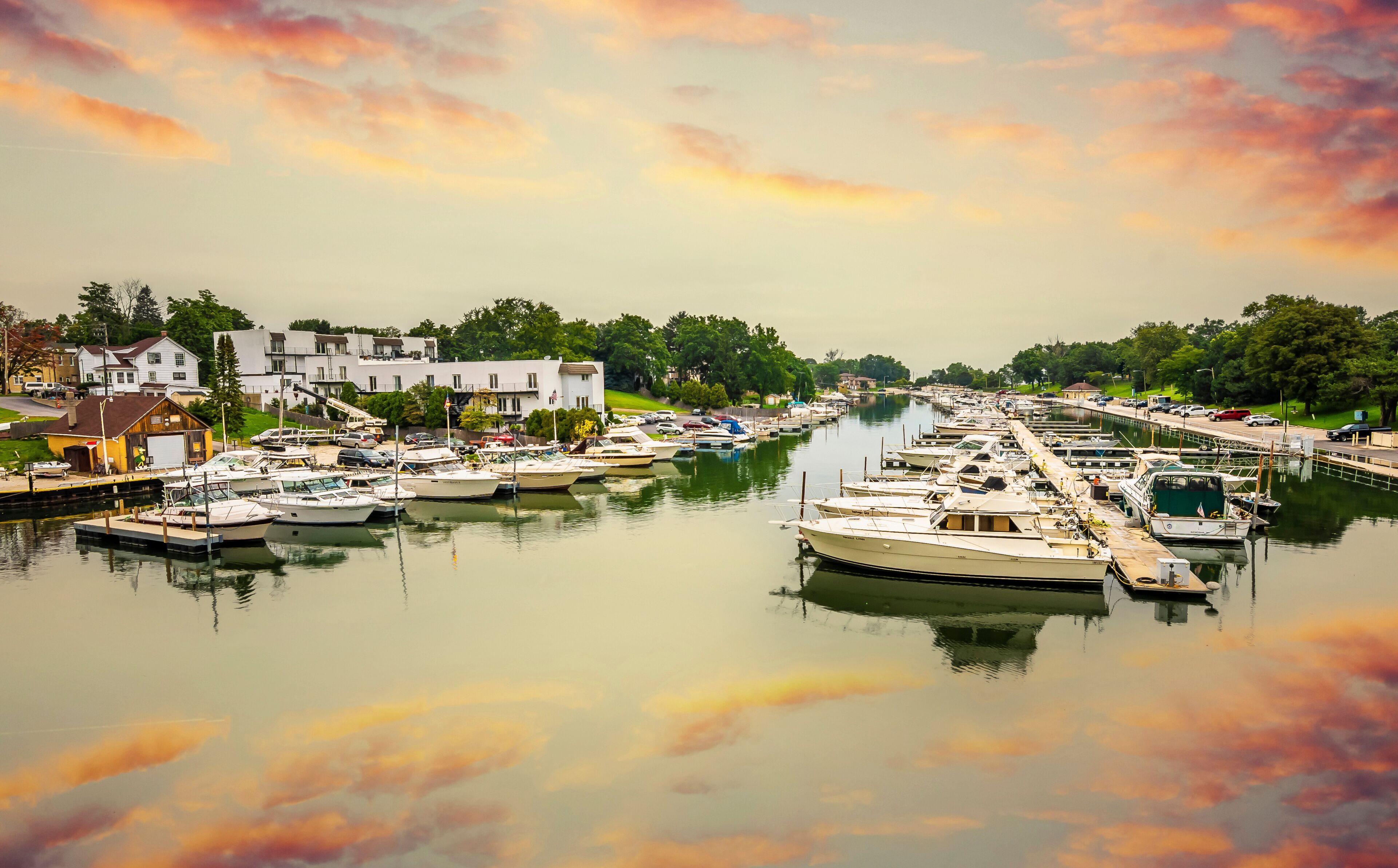 Kenosha Harbour view in Wisconsin