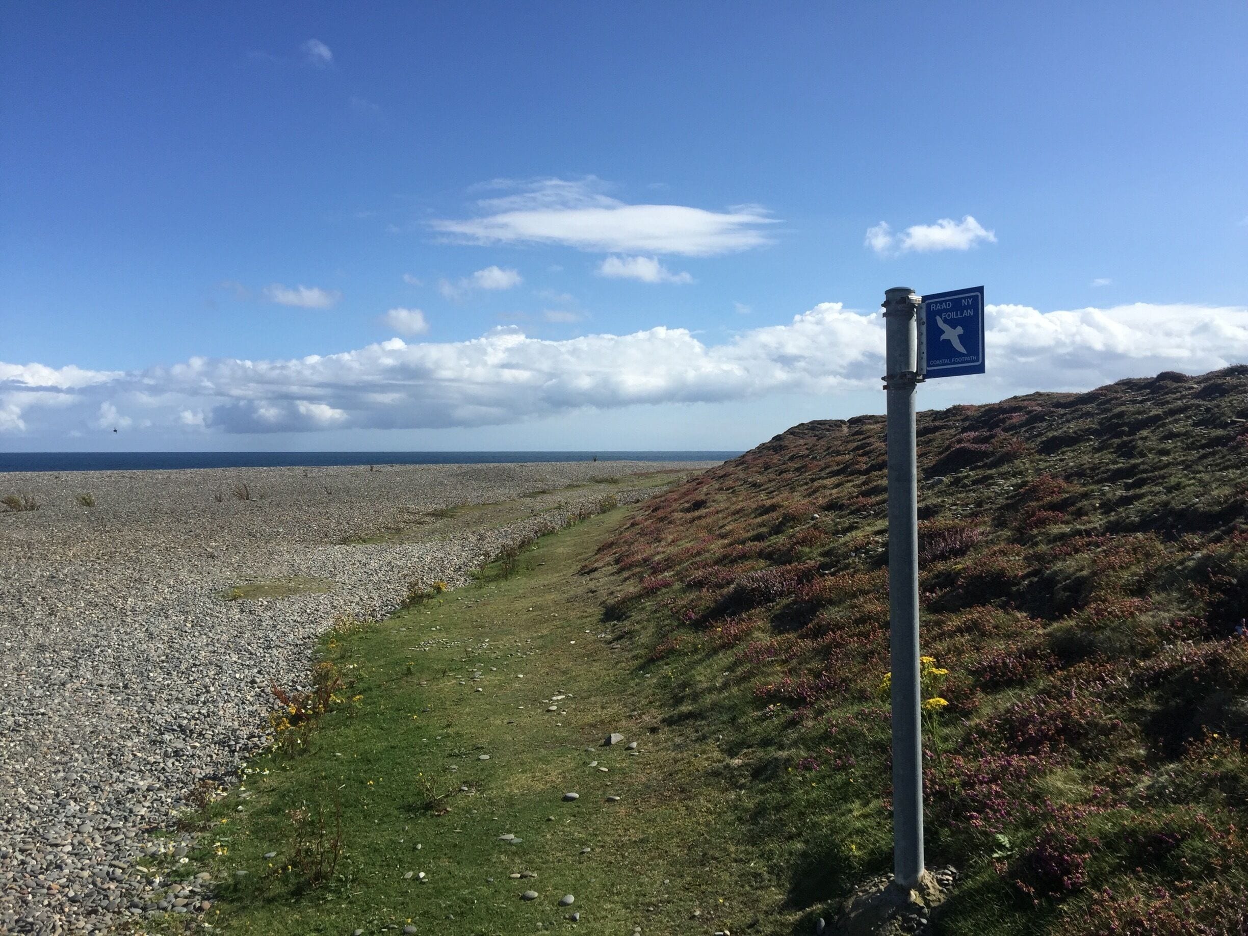 Part of the Rad ny foillan, Seagull Way coastal path. Point of Ayre. Most northerly point of the Isle of Man.