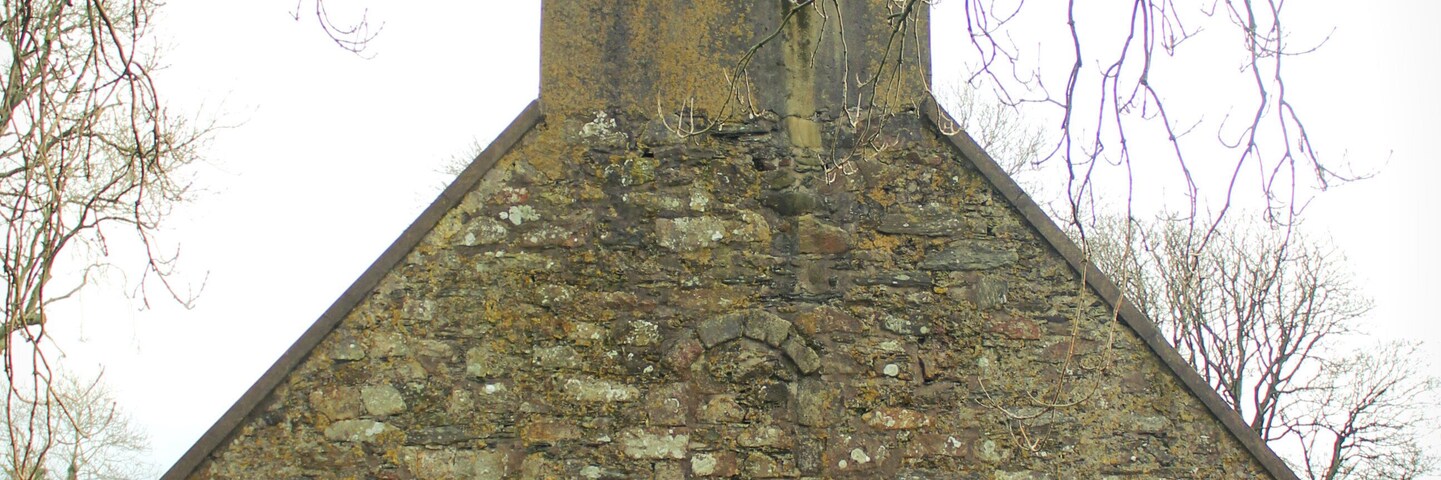 The old Parish Church of St. Runius, Marown, Isle of Man. Founded c. 1200, enlarged 1754.