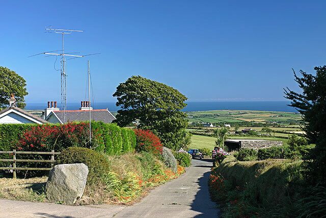 Corlea. Looking south: fantastic views of the coastline around Castletown.