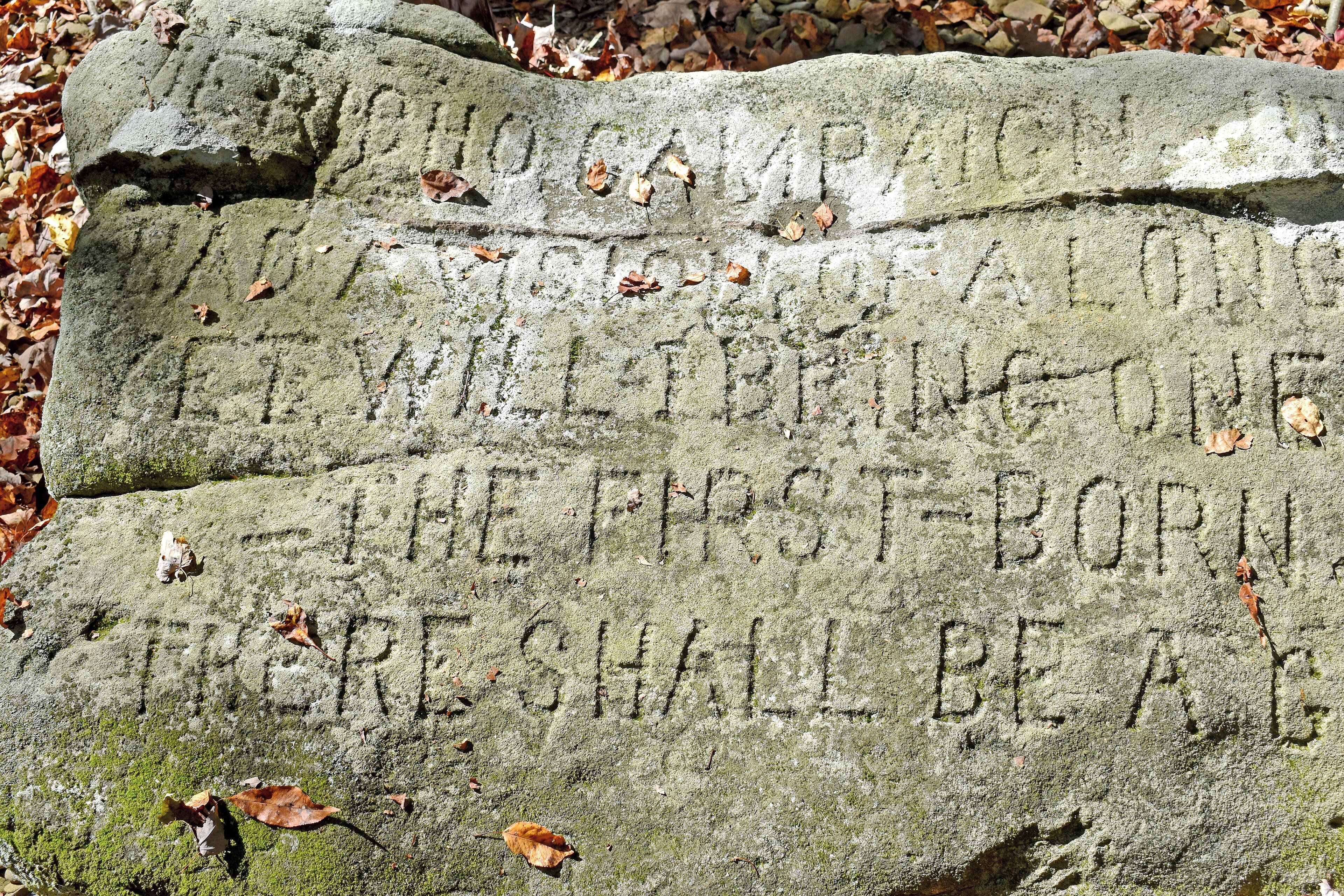 Scripture Rock Heritage Park has around 90 such carving as the one shown here, some in better shape than others. #OnTheRoad