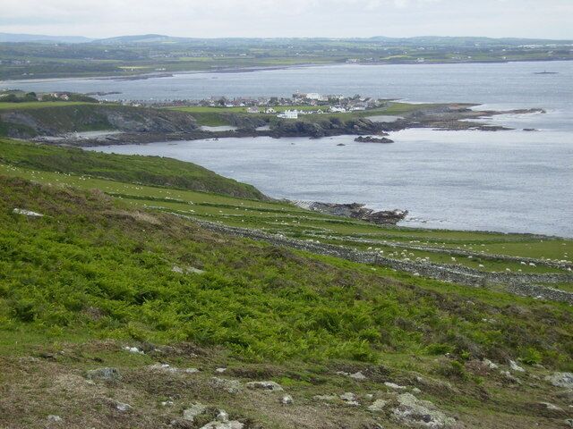 Perwick Bay and Port St.Mary seen from The Chasms