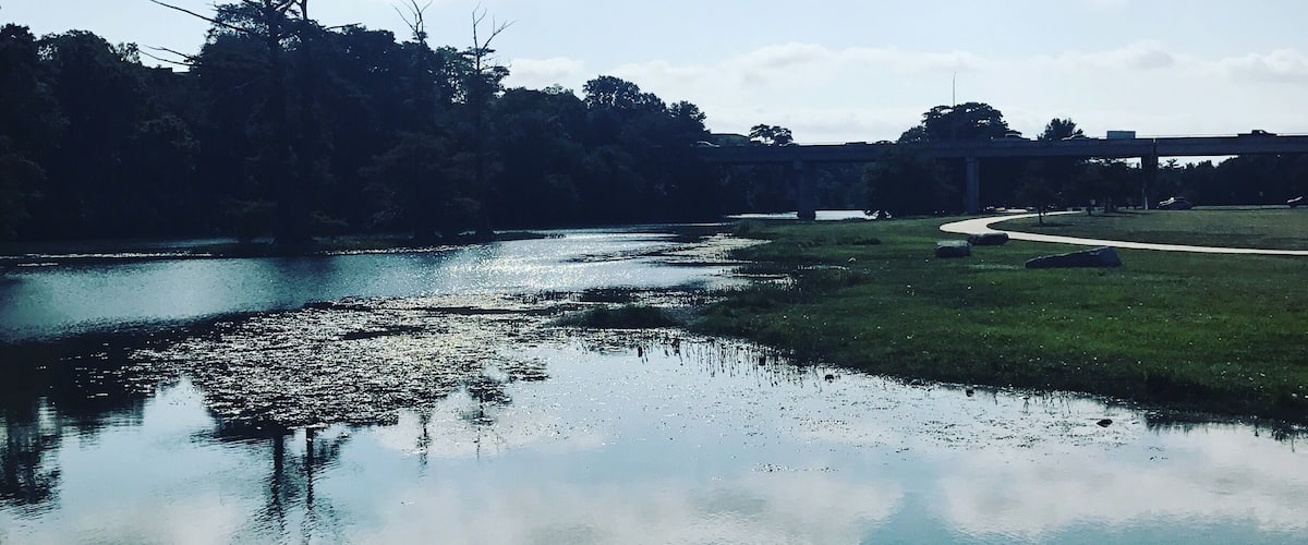 The Guadalupe River at Louise Hays Park in Kerrville, Texas