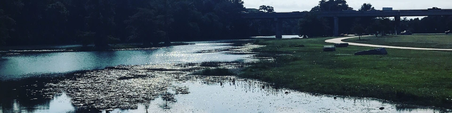 The Guadalupe River at Louise Hays Park in Kerrville, Texas