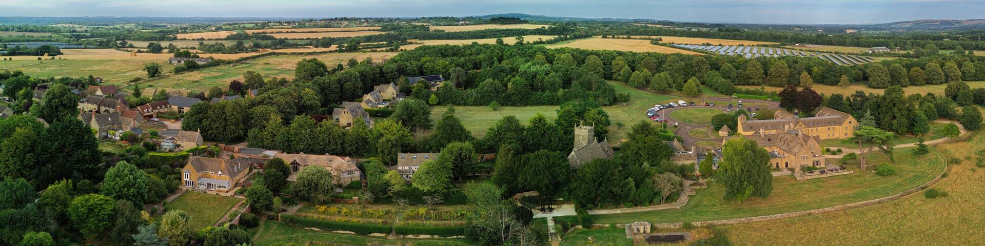 Panoramic view Stanton Fitzwarren, Swindon, UK