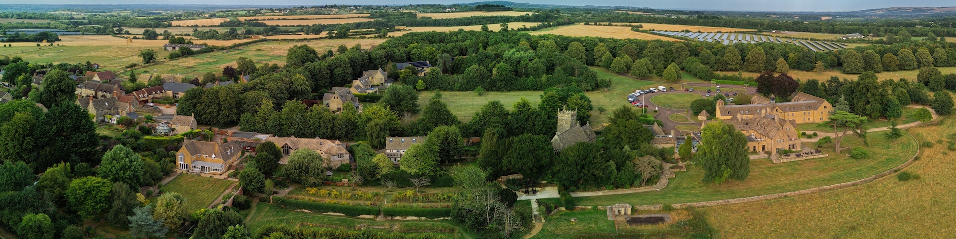 Panoramic view Stanton Fitzwarren, Swindon, UK