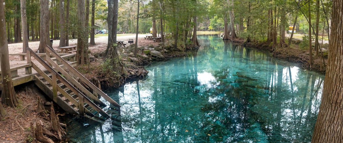 Little Devil's Spring on the Santa Fe River, Gilchrist County, Florida
