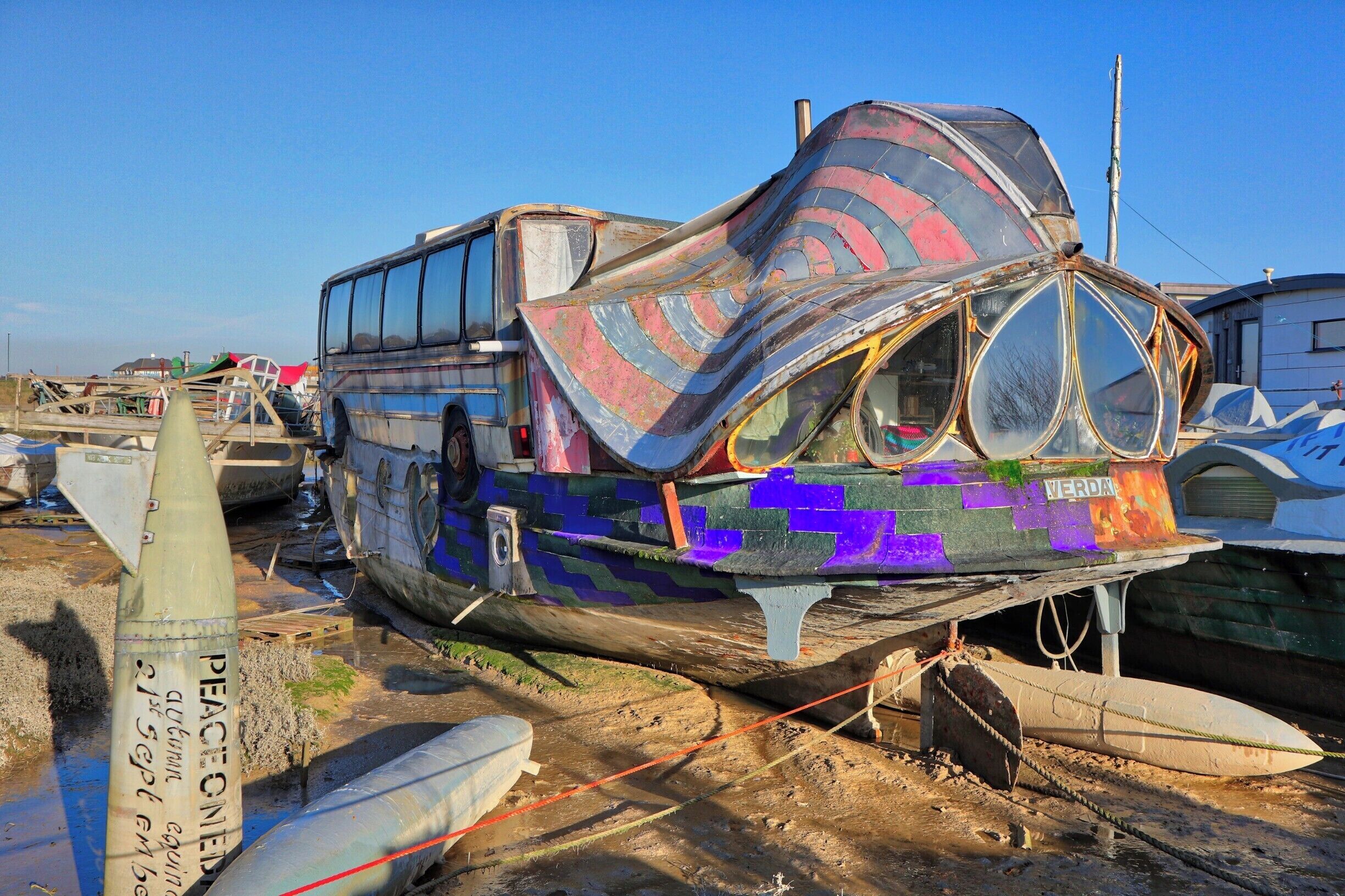 January 2017

An eclectic collection of boats can be found along this walkway at Shoreham-by-the-Sea.

This particular one can be found on AirBNB, its a fantastic piece of work and something very different.