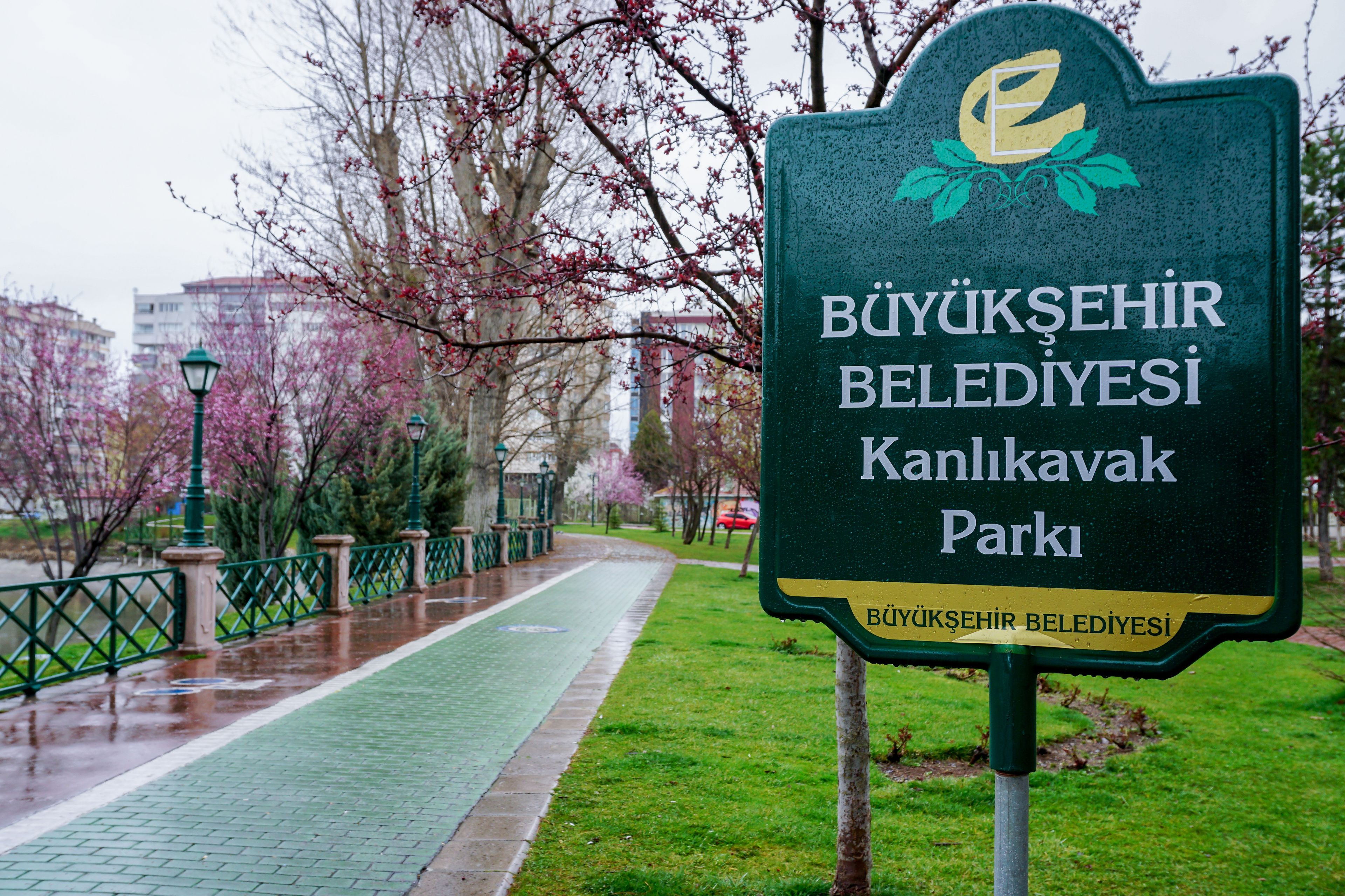 29 March 2020 Eskisehir Turkey. Coronavirus precautions made by Eskisehir Municipality closed parks playgrounds and empty streets