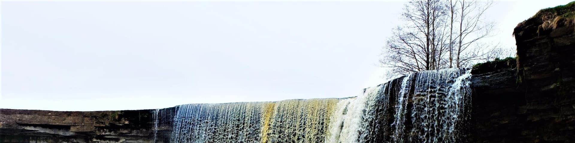 The highest waterfall in Estonia. It's... 8 meters tall.