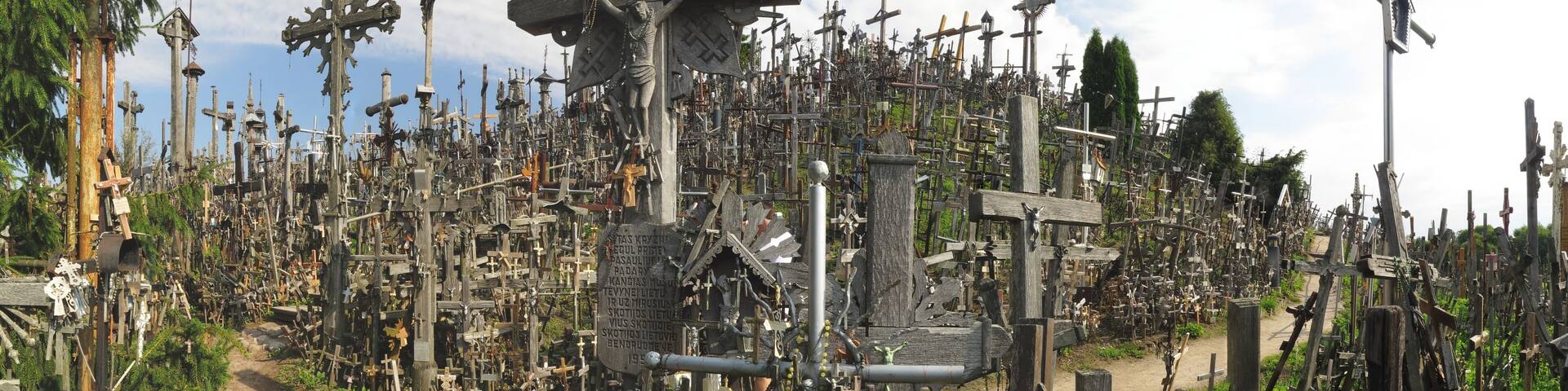 Hill of crosses in Lithuania